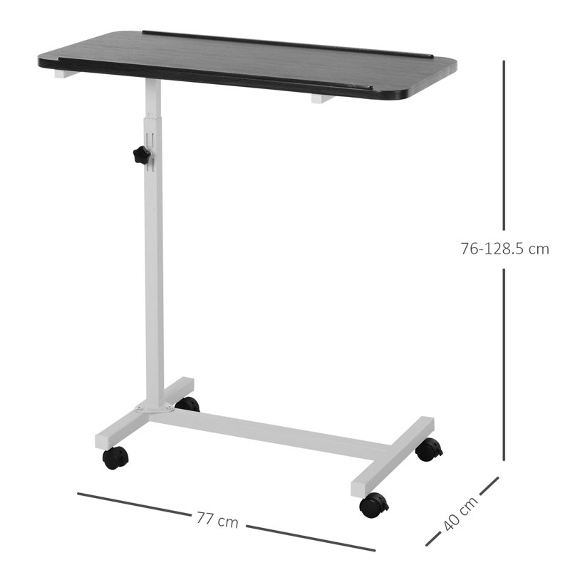 Height Adjustable Side Table, Brown