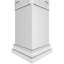 Colonne carrée classique non fuselée Craftsman Pueblo avec prairie et base-70905940