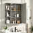 Rangement mural gris