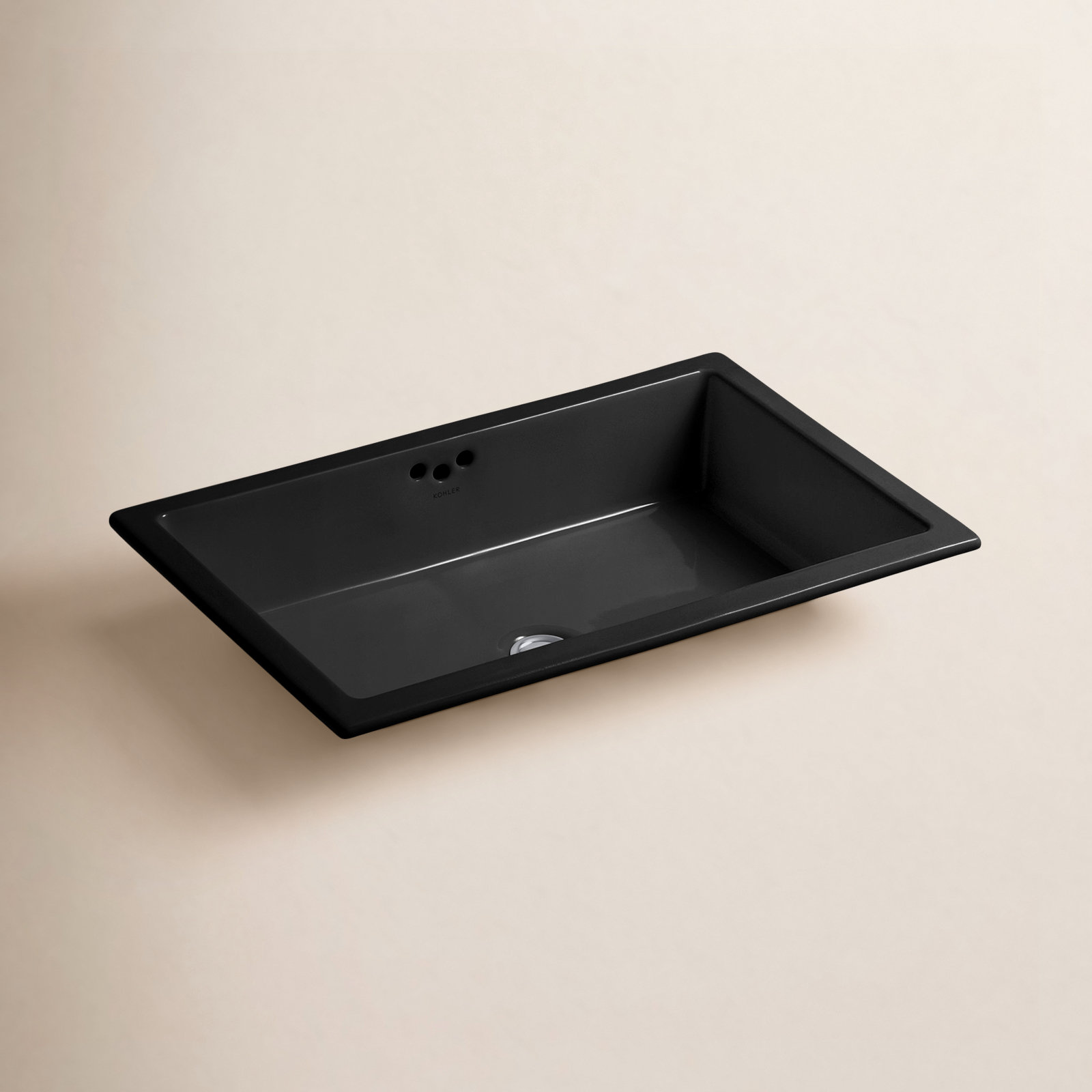 Kathryn Undermount Bathroom Sink, Black