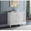 Console Milauni 36 avec finition blanc antique et tablette