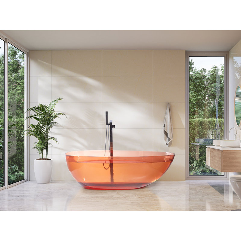 Monquie 169mm x 78mm Solid Surface Bathtub, Red