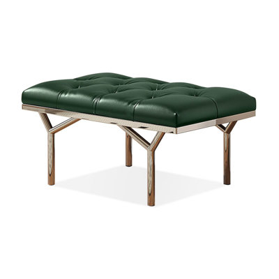 Banc rembourré vert