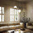 Chianti 43-in Height Adjustable ETL Certified Integrated LED Linear Chandelier with 2 Glass Shades