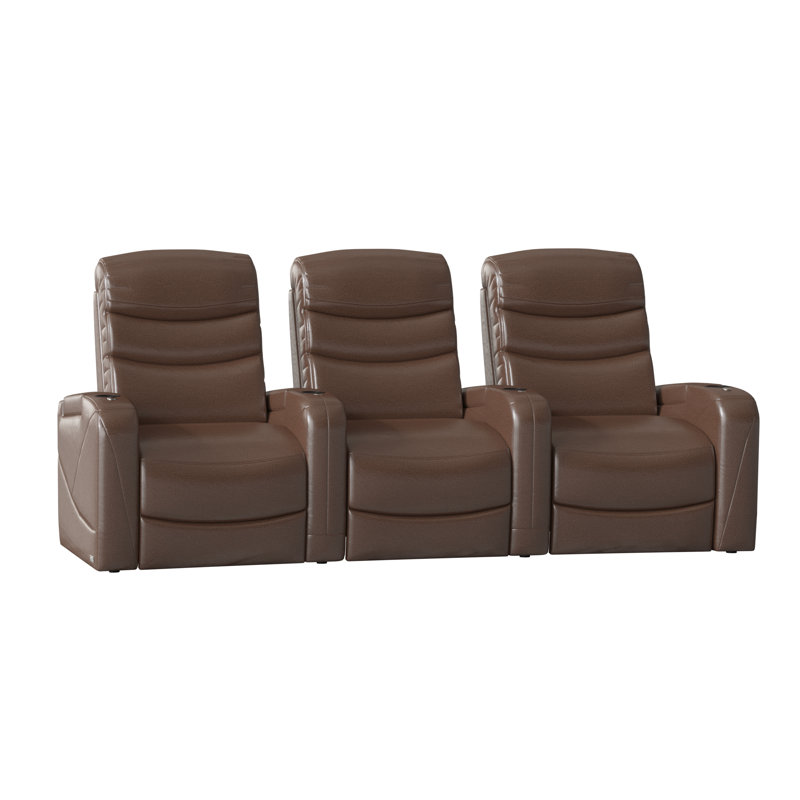 Rangée de cinéma maison Stealth HR Series (rangée de 3), Acajou ultra