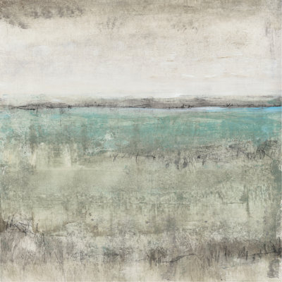 Aqua Horizon I by Tim OToole - Wrapped Canvas Painting