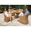 Teak Outdoor Round Teak Dining Table