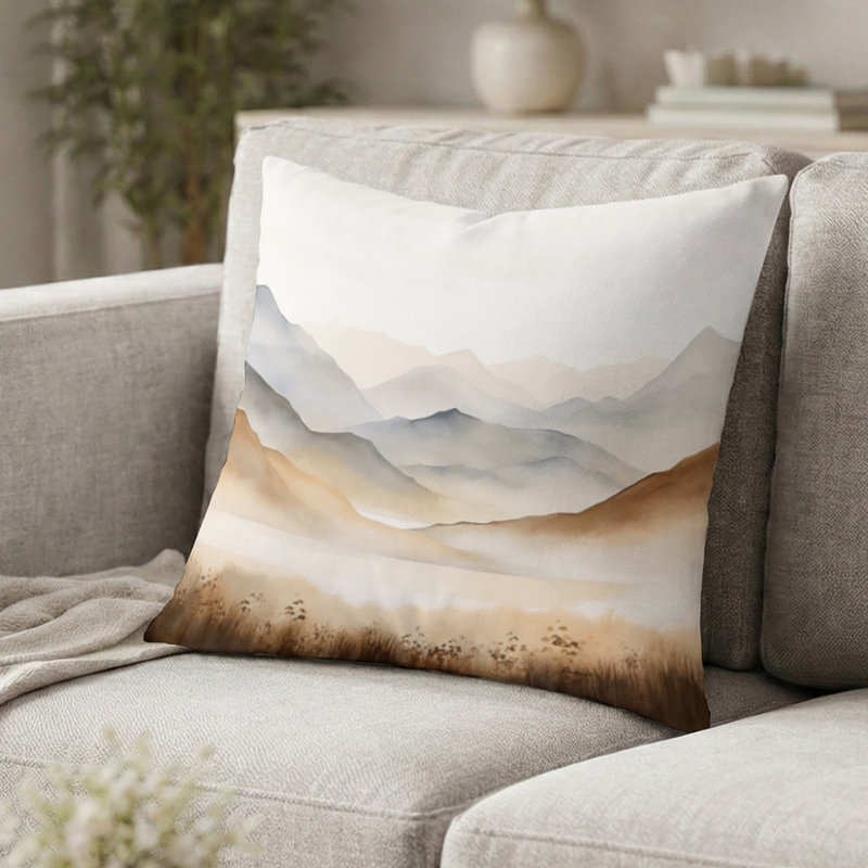 Coussin Mountain Mountain Silent Beauty II, H 16 po x l 16 po