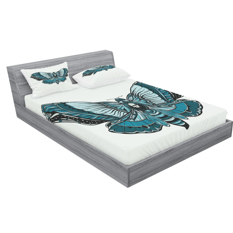 Microfiber Sheet Set, Queen Sheet Set with Fitted Sheet