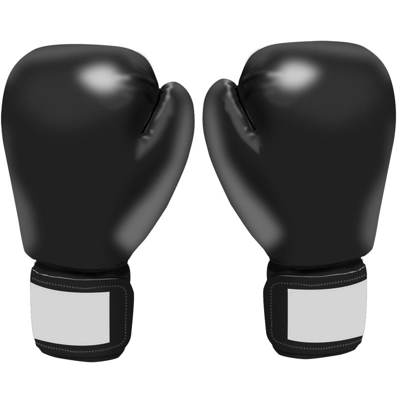 Adhésif décoratif gants de boxe Home Gym, H 48 po x l 30 po, Noir