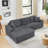Left Sofa Seat,L Shape Modular Sectional Sofa