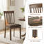 Chaises d'appoint rembourrées en bois avec dossier à lattes verticales-133694933