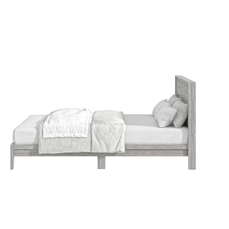 Allyannah 3 Piece Bedroom Set, Dusty Gray Oak
