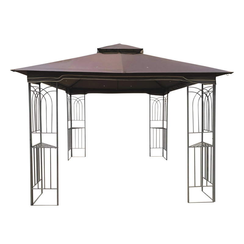 Pavillon de jardin d'extérieur en métal