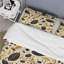 Ensemble de housse de couette motif botanique crème et café II-2135253408