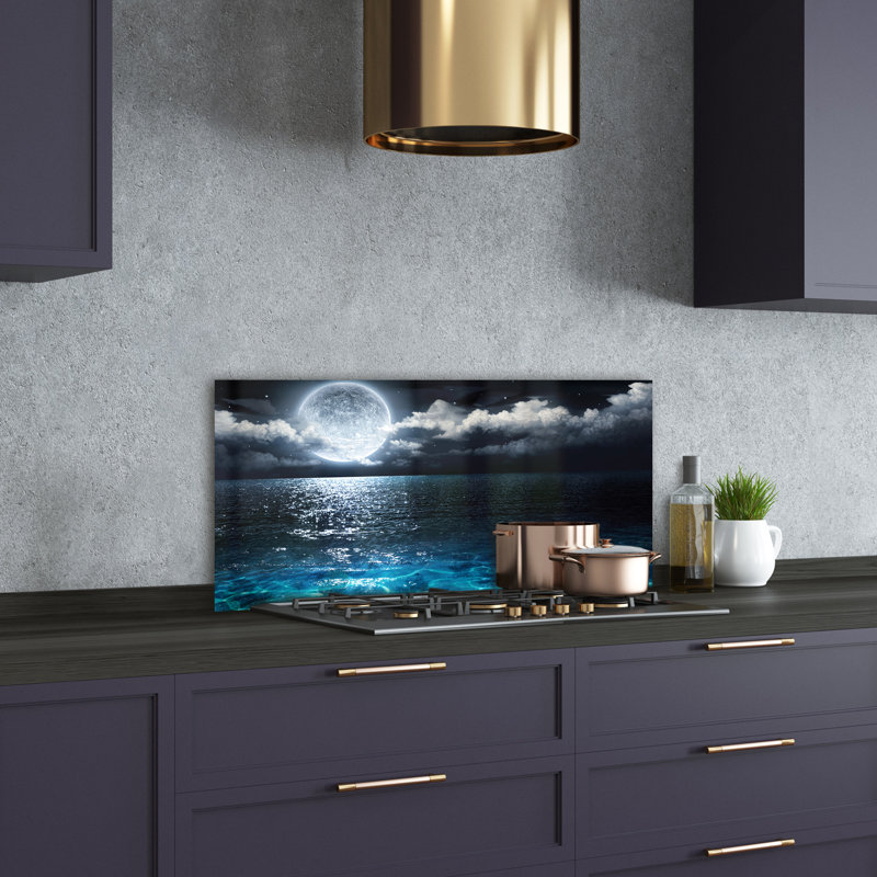 50cm W x 100cm L Glass Peel and Stick Panel