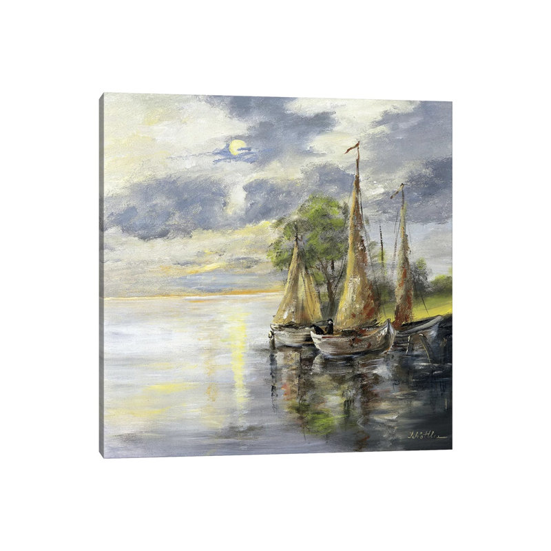 Dancing Boats by Katharina Schöttler - Wrapped Canvas Print, 30.48 cm H x 30.48 cm W