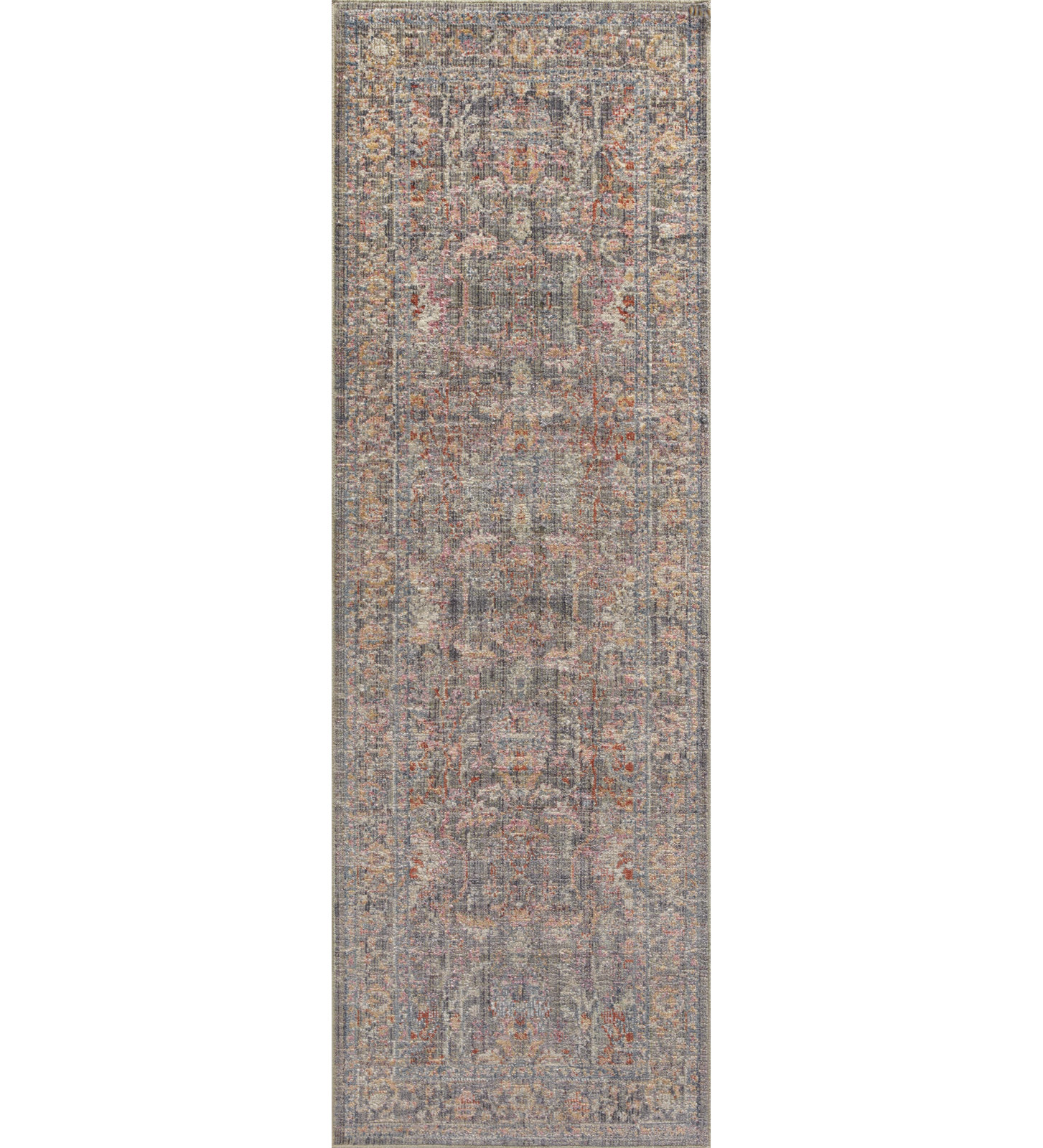 Chris Loves Julia x Loloi Rosemarie Sage Gold Rug, Runner 2'7" x 12'