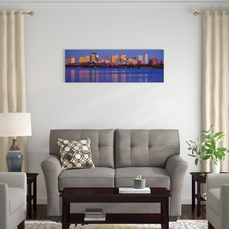 «Downtown Skyline», Boston, Suffolk County, Massachusetts, États-Unis par Panoramic Images - Print, Toile tendue