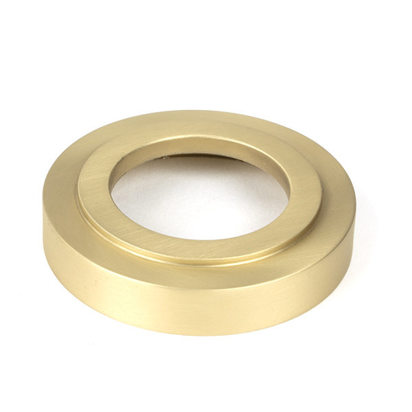 Art Deco Satin Brass Round Thumbturn