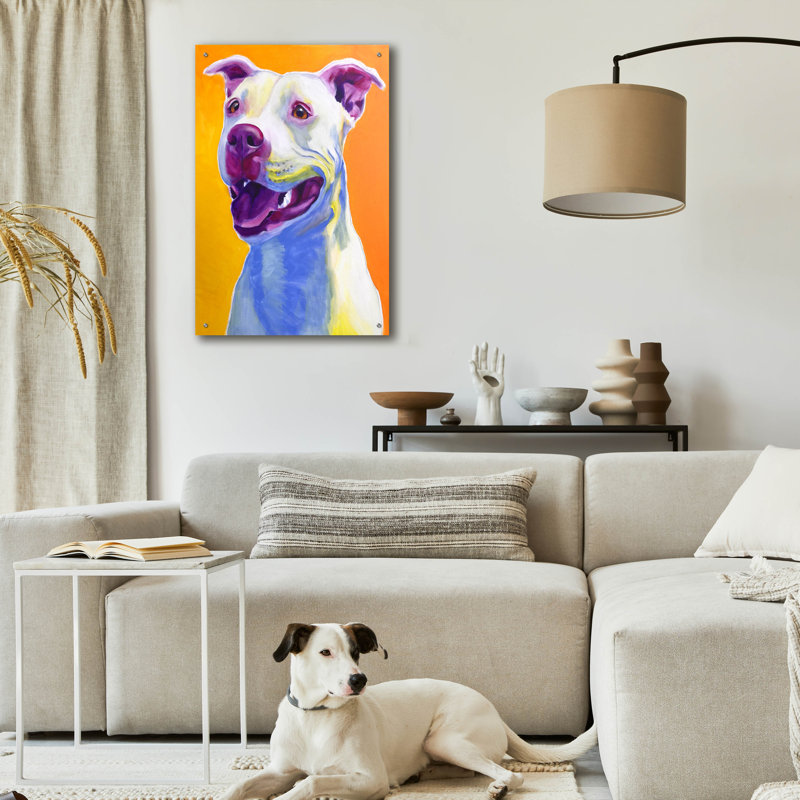 «Pit Bull - Honey» par Dawg Painter, H 36 po x l 24 po x P 0,2 po