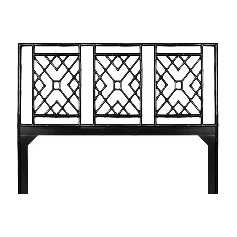 Camden Open-Frame Headboard, King, Black
