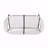 Modern Outdoor PE Rattan Loveseat with Hammock Weave & Powder-Coated Iron Frame-1067803480