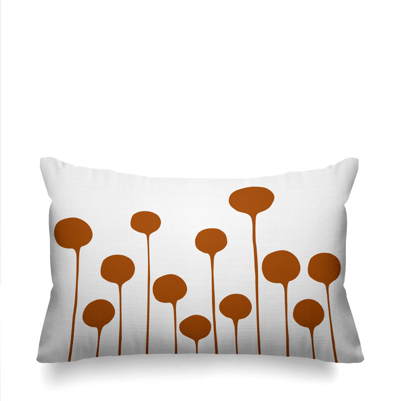 Coussin décoratif intérieur / extérieur Whitfield, Orange brûlé