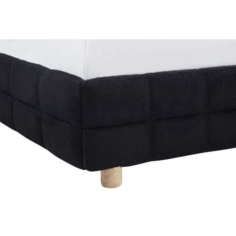 Lit plateforme grand moderne Modern, Noir