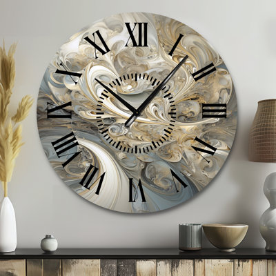 Horloge murale Fractal Whirl