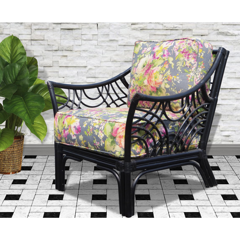Fauteuil large 33 po Rainey, Cendré Macbeth, argent