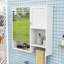 Armoire de salle de bain murale à miroir avec tablette réglable, porte-serviettes et conception imperméable-1988221202