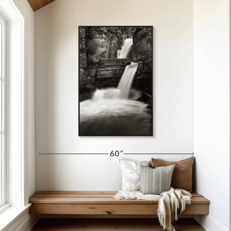 Saint Mary's Falls, Cadre flottant noir, 29 po x 43 po