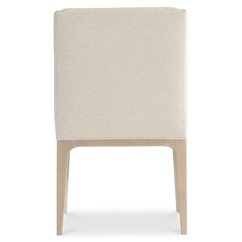 Modulum 23'' White Upholstered Wood Arm Dining Chair