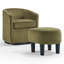 Fauteuil d'appoint pivotant avec repose-pieds 24,4 po-1423493848