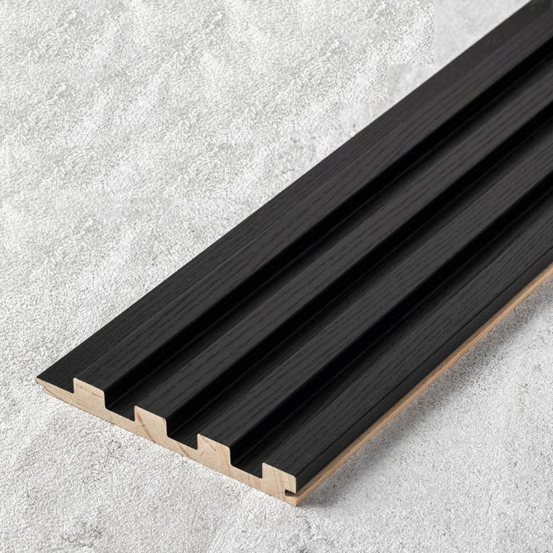 237.5cm x 15.24cm Wooden Shiplap Decorative Panels, Black Texture