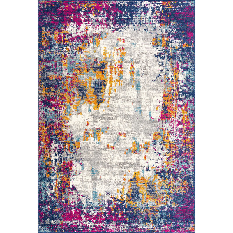 Abstract Indoor Rug, Rectangle 6' x 9'