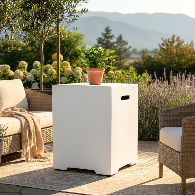 Couvercle de réservoir de propane 16 pouces, Blanc ancien