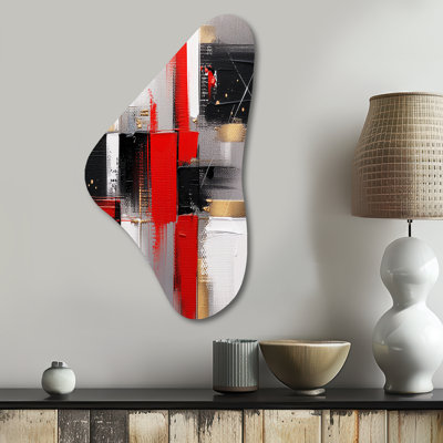 Chiyeko - Cubism Boomerang Shape Assymterical Metal Wall Art