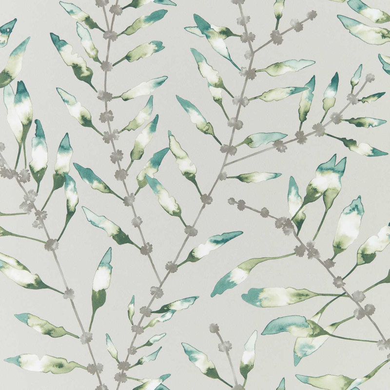 Chaconia 10.05m x 68.6cm Wallpaper Roll, Emerald/Lime