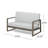 BELGIAN LOVESEAT & COFFEE TABLE