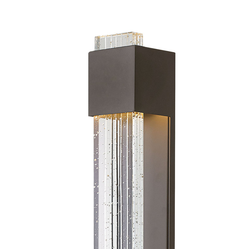 Glacier LED Outdoor Flush Mount, Bronze, 22" H x 4.8" W x 4" D