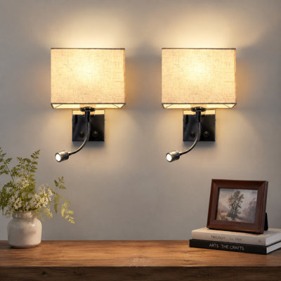 Shawon 1-Light Wall Light LED Armed Sconce