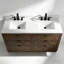 Meuble-lavabo autoportant 60 po avec lavabo 60 po avec plateau en marbre blanc 60 po