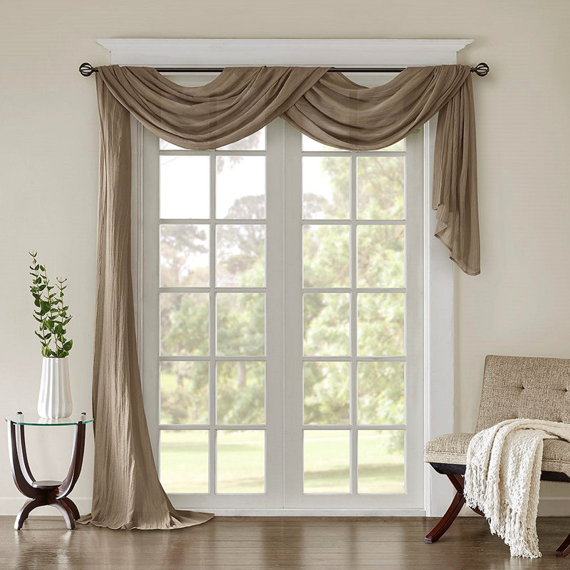 Écharpe unie, Taupe, L 42,06 po x L 216,04 po