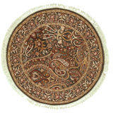 High-Quality Hand-Knotted Dark Green Area Rug