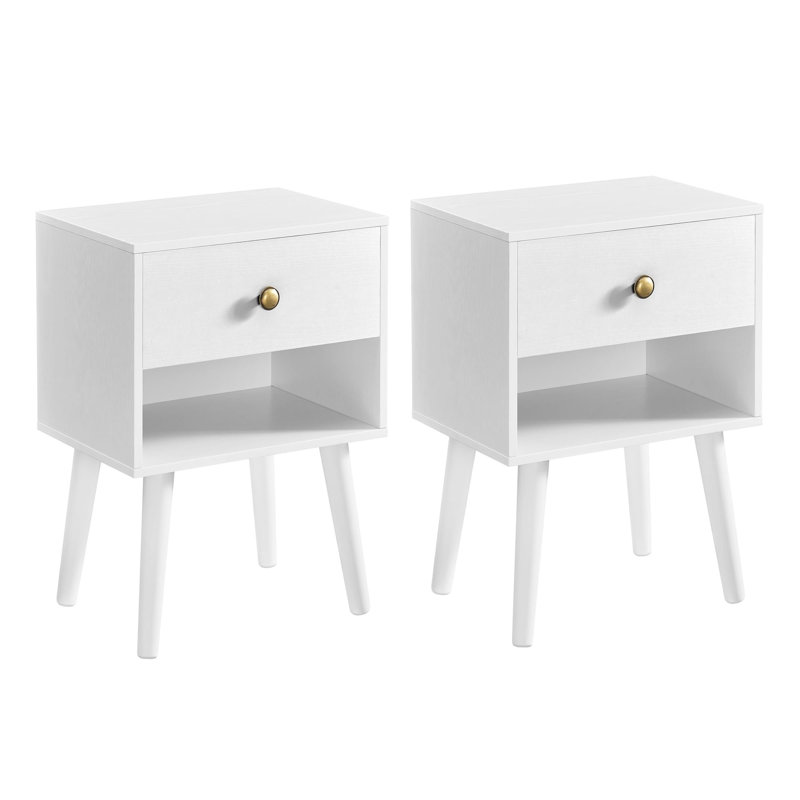 39cm W Manufactured Wood Bedside Table