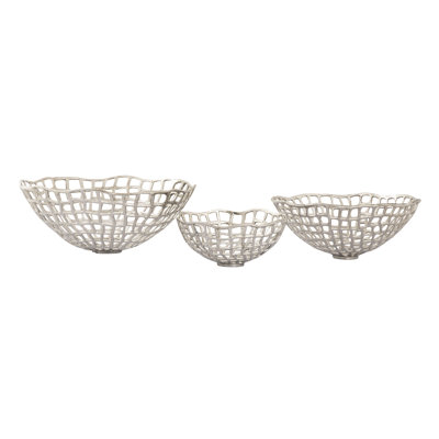 Panier Shore Weave - ensemble de 3 pièces en nickel