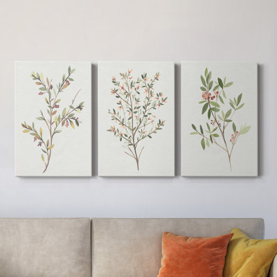 Toile tendue avec châssis simple Sprig II - prêt à accrocher