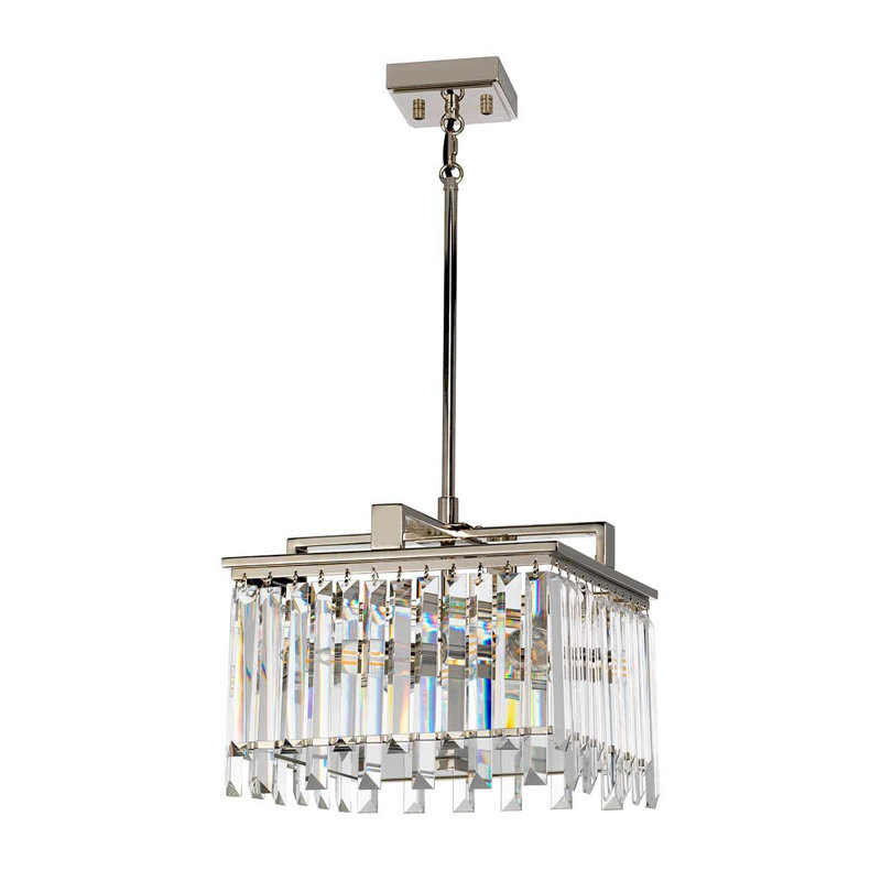 Lauryn 4 - Light Square/Rectangle Chandelier, 27.6cm H x 32cm W x 32cm D